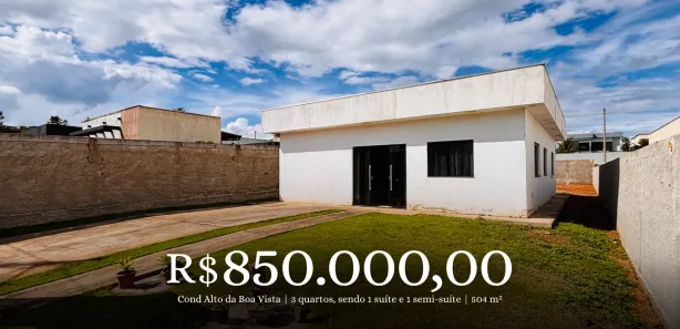Casa de Condomínio com 3 Quartos à venda, 500m² no Alto da Boa Vista, Brasília