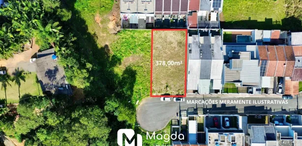 Terreno / Lote / Condomínio à venda, 378m² no Água Verde, Blumenau