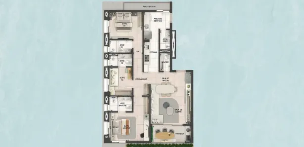 Apartamento com 2 Quartos à venda, 101m² no Paiva, Cabo de Santo Agostinho