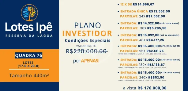 Terreno / Lote / Condomínio à venda, 300m² no Mansões Águas Quentes, Caldas Novas