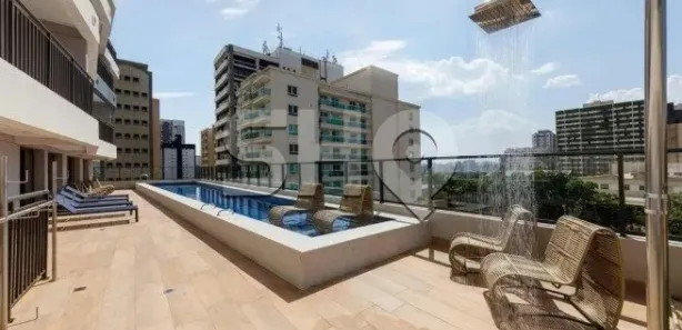 Apartamento com 1 Quarto para alugar, 34m² no Santo Amaro, São Paulo