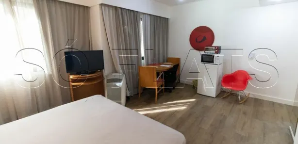 Flat com 1 Quarto para alugar, 28m² no Indianópolis, São Paulo