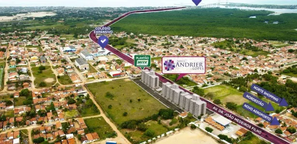 Apartamento com 2 Quartos à venda, 55m² no Pajuçara, Natal