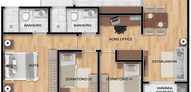 Apartamento com 3 Quartos à venda, 92m² no Planalto Verde, São Roque