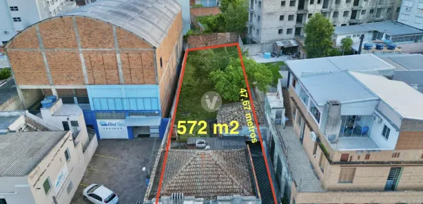 Terreno / Lote / Condomínio à venda, 572m² no Centro, Santa Maria