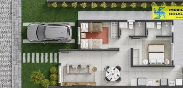 Casa com 2 Quartos à venda, 60m² no Monte Catine, Vargem Grande Paulista