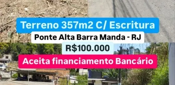 Terreno / Lote / Condomínio à venda, 357m² no Ponte Alta, Barra Mansa