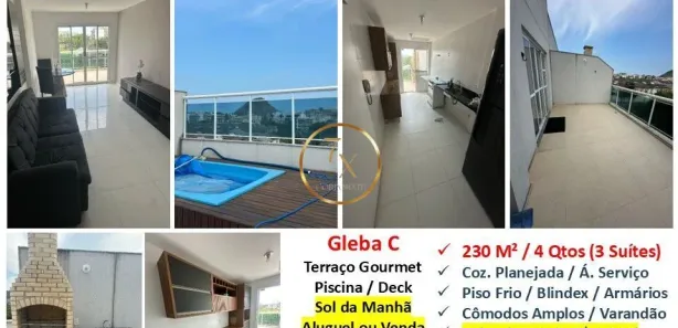 Cobertura com 4 Quartos para alugar, 230m² no Recreio dos Bandeirantes, Rio de Janeiro