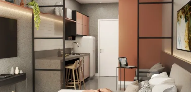 Flat com 1 Quarto à venda, 24m² no Jardim Amália, Volta Redonda