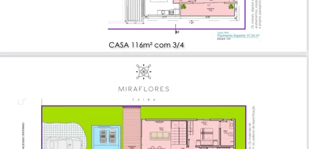 Casa de Condomínio com 4 Quartos à venda, 117m² no Taíba, São Gonçalo do Amarante
