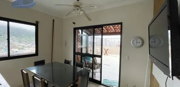 Cobertura com 3 Quartos para alugar, 130m² no Enseada, Guarujá