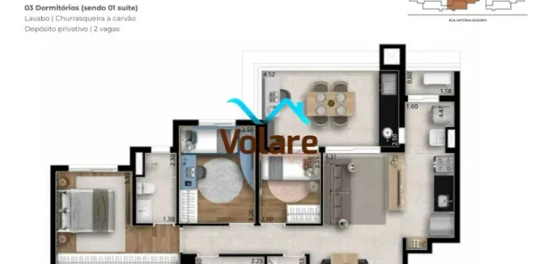 Apartamento com 3 Quartos à venda, 84m² no Vila Osasco, Osasco