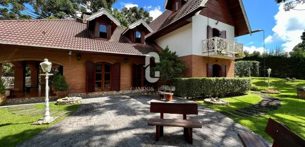 Casa de Condomínio com 6 Quartos para venda ou aluguel, 600m² no Lot Valeu Noiva, Campos do Jordão
