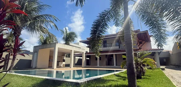 Casa de Condomínio com 4 Quartos para venda ou aluguel, 500m² no Busca Vida (Abrantes), Camaçari