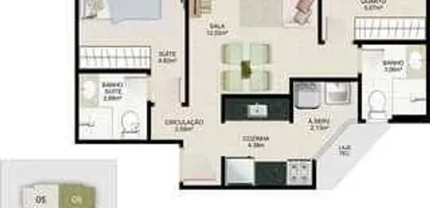 Apartamento com 2 Quartos à venda, 63m² no Praia de Itaparica, Vila Velha