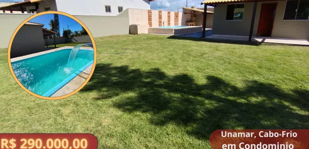 Casa de Condomínio com 2 Quartos à venda, 70m² no Nova Califórnia (Tamoios), Cabo Frio