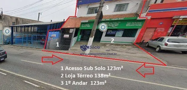 Prédio Inteiro à venda, 384m² no Vila Monte Belo, Itaquaquecetuba
