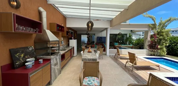 Casa de Condomínio com 5 Quartos à venda, 365m² no Alphaville (Abrantes), Camaçari