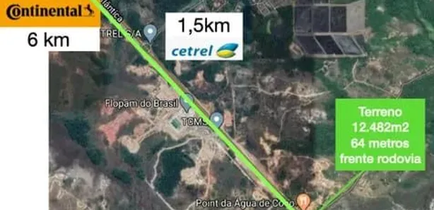 Terreno / Lote / Condomínio à venda, 12482m² no Pólo Industrial de Camaçari, Camaçari