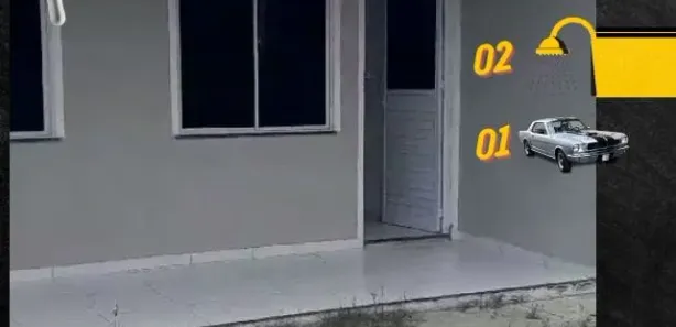 Casa de Condomínio com 2 Quartos para alugar, 64m² no Guagiru, Caucaia