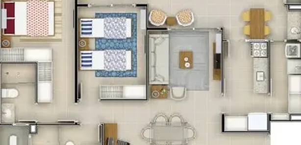 Apartamento com 2 Quartos à venda, 74m² no Loteamento Residencial e Comercial Bosque Flamboyant, Taubaté
