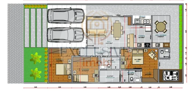 Casa de Condomínio com 3 Quartos à venda, 121m² no Zona de Expansão (Olhos D'Agua), Barra dos Coqueiros