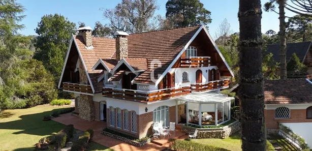 Casa de Condomínio com 6 Quartos para venda ou aluguel, 1011m² no Residencial Jardim Véu das Noivas, Campos do Jordão