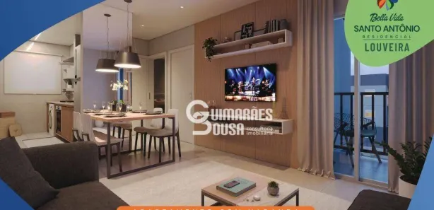 Apartamento com 2 Quartos à venda, 48m² no Jardim Diamante, Louveira