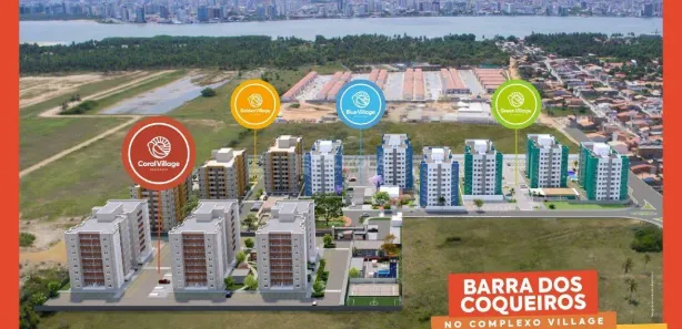 Apartamento com 3 Quartos à venda, 74m² no Costa Paradiso, Barra dos Coqueiros