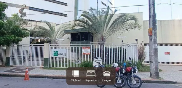 Apartamento com 3 Quartos para alugar, 75m² no Meireles, Fortaleza