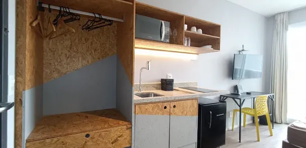 Apartamento com 1 Quarto para alugar, 23m² no Sé, São Paulo