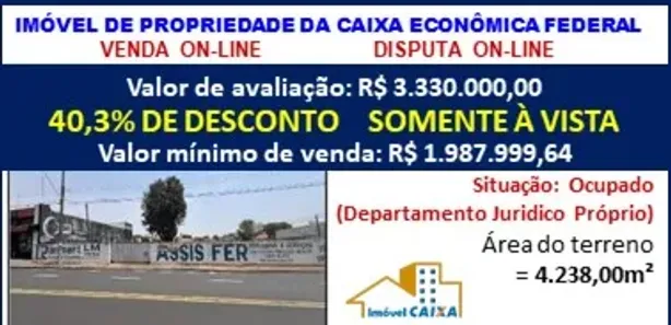 Terreno / Lote / Condomínio à venda, 4238m² no Vila Nova Santana, Assis