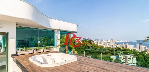 Casa de Condomínio com 11 Quartos para venda ou aluguel, 2800m² no Marapé, Santos