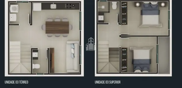 Sobrado com 2 Quartos à venda, 71m² no Jardim das Acácias, Campo Largo