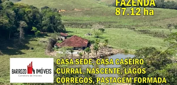 Fazenda / Sítio / Chácara com 2 Quartos à venda, 871200m² no Maraporã, Cachoeiras de Macacu