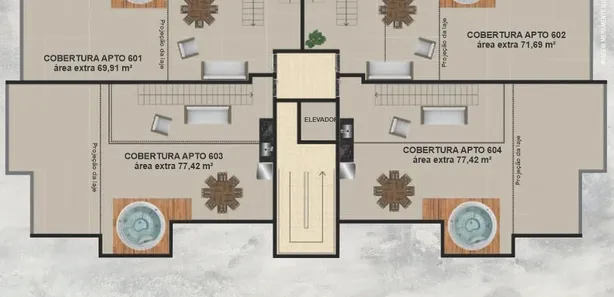 Cobertura com 2 Quartos à venda, 138m² no Paraíso, Ponte Nova