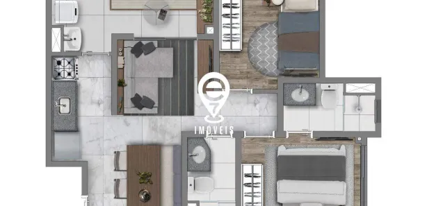 Apartamento com 2 Quartos à venda, 47m² no Socorro, São Paulo