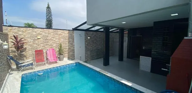 Casa de Condomínio com 3 Quartos para alugar, 97m² no Suarão, Itanhaém
