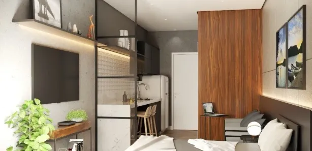Flat com 1 Quarto à venda, 23m² no Monte Castelo, Volta Redonda