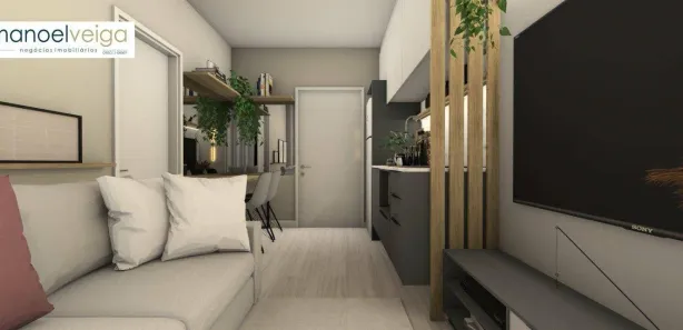 Apartamento com 1 Quarto para venda ou aluguel, 24m² no Alto da Rua XV, Curitiba