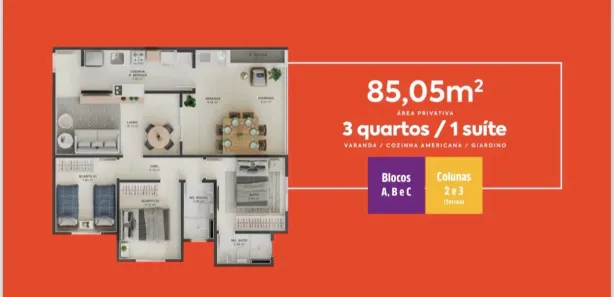 Apartamento com 2 Quartos à venda, 90m² no Caminho da Praia, Barra dos Coqueiros