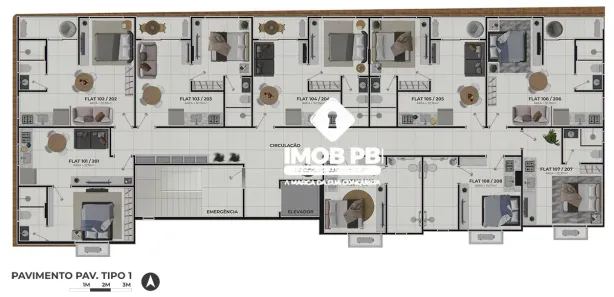 Apartamento com 1 Quarto à venda, 31m² no Jardim Oceania, João Pessoa