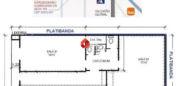 Conjunto Comercial / Sala para alugar, 95m² no Centro, Jaraguá do Sul