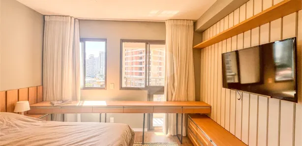 Studio com 1 Quarto para alugar, 21m² no Santo Amaro, São Paulo