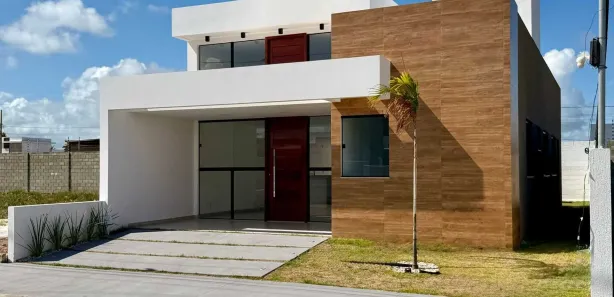 Casa de Condomínio com 3 Quartos à venda, 130m² no Zona de Expansão (Olhos D'Agua), Barra dos Coqueiros