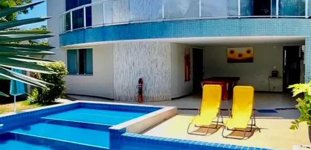 Casa de Condomínio com 4 Quartos para venda ou aluguel, 398m² no Busca Vida (Abrantes), Camaçari