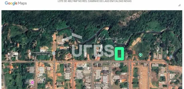 Terreno / Lote / Condomínio à venda, 480m² no Residencial Caminho do Lago, Caldas Novas