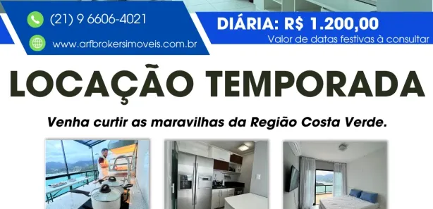 Cobertura com 2 Quartos para alugar, 84m² no Conceição de Jacareí, Mangaratiba