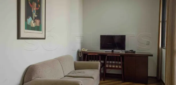 Flat com 1 Quarto para alugar, 34m² no Paraíso do Morumbi, São Paulo