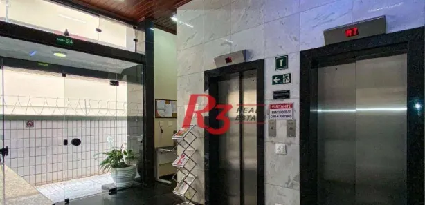 Conjunto Comercial / Sala para alugar, 113m² no Gonzaga, Santos